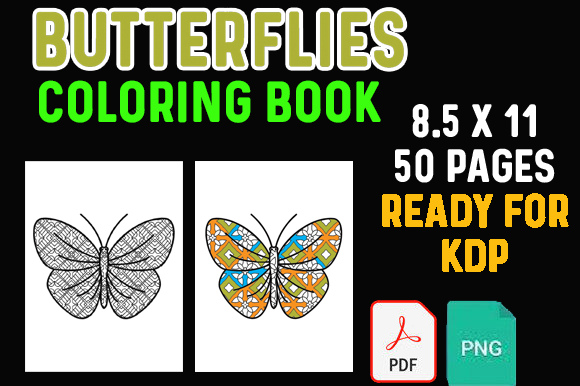 Butterflies Coloring Book for Adults KDP – A Creative and Practical Resource for Print-on-Demand Businesses