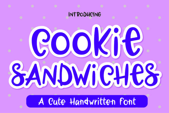 Cookie Sandwiches Font: A Handwritten Touch for Every Design