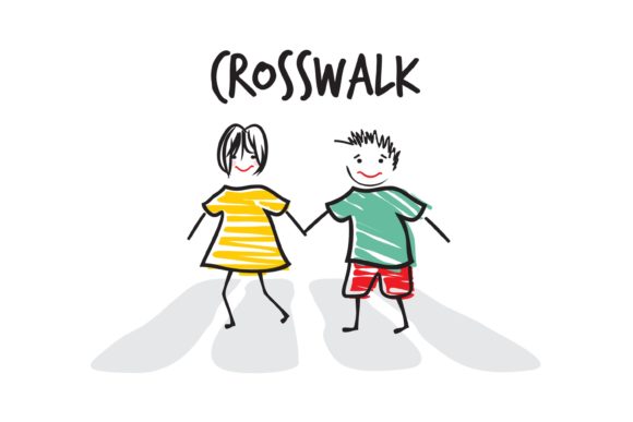 Cross Walk Illustration: A Versatile Design Asset for Creative Projects