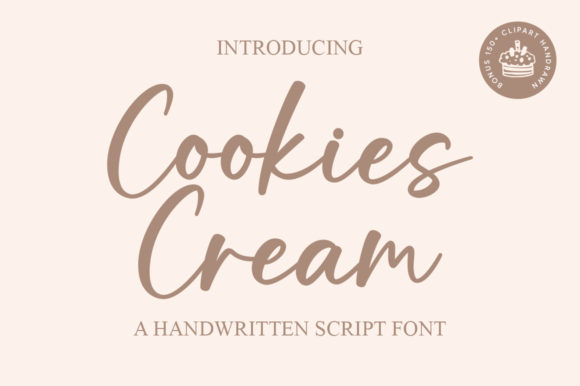 Discover the Beauty of Cookies Cream: A Stylish Script Font for Every Occasion