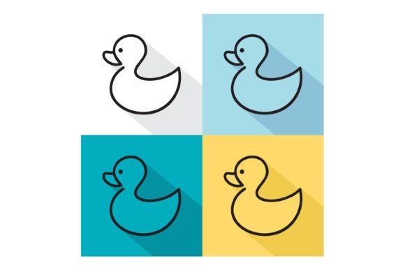 Duck Flat Vector Icon: A Versatile Tool for Designers and Creators