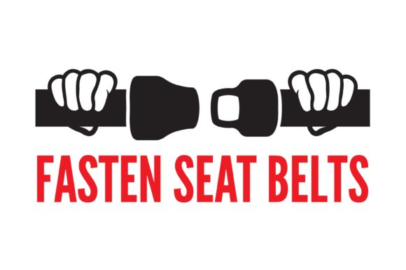 Fasten Your Seat Belts Icon – A Versatile EPS File for Creative and Business Use