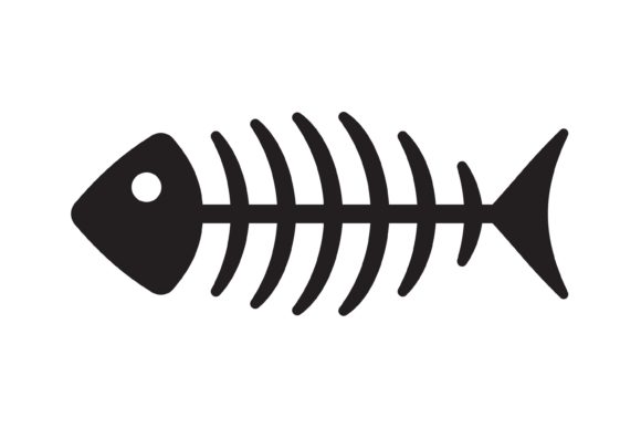 Fish Bone Vector Icon