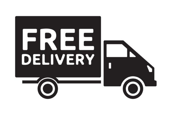 Free Delivery Truck - Free Shipping Label: A Versatile Tool for Designers and Entrepreneurs