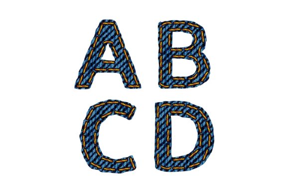 Jeans Letter a B C D: A Versatile Design Format for Creative Projects