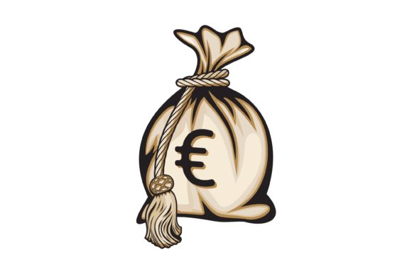 Money Bag with Euro Sign: A Versatile Asset for Design and Business