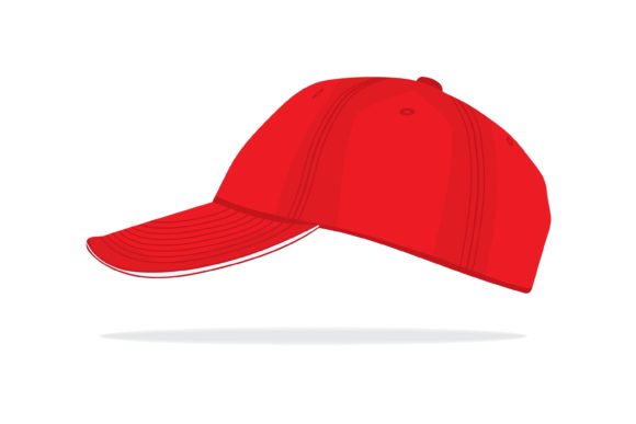 Red Baseball Isolated Cap