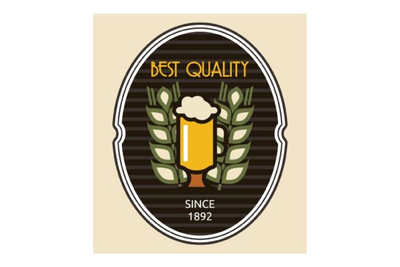 Retro Beer Label Design