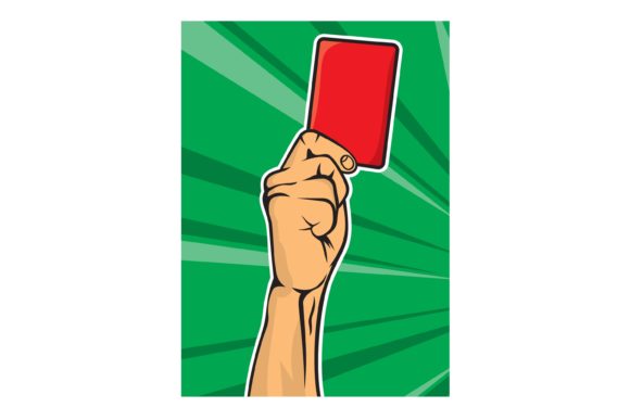 Soccer Referee Hand with Red Card: A Symbol of Authority and Control