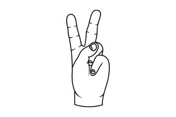 The Victory Sign, Black Hand Gesture